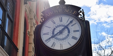 downtown Mobile, Alabama clock photo